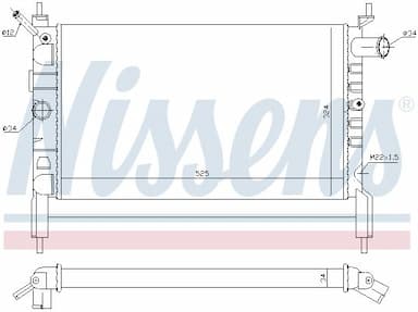 Radiators, Motora dzesēšanas sistēma NISSENS 632761 5