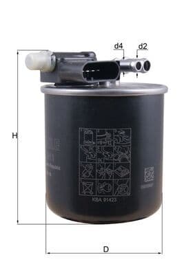 Degvielas filtrs KNECHT KL 911 1