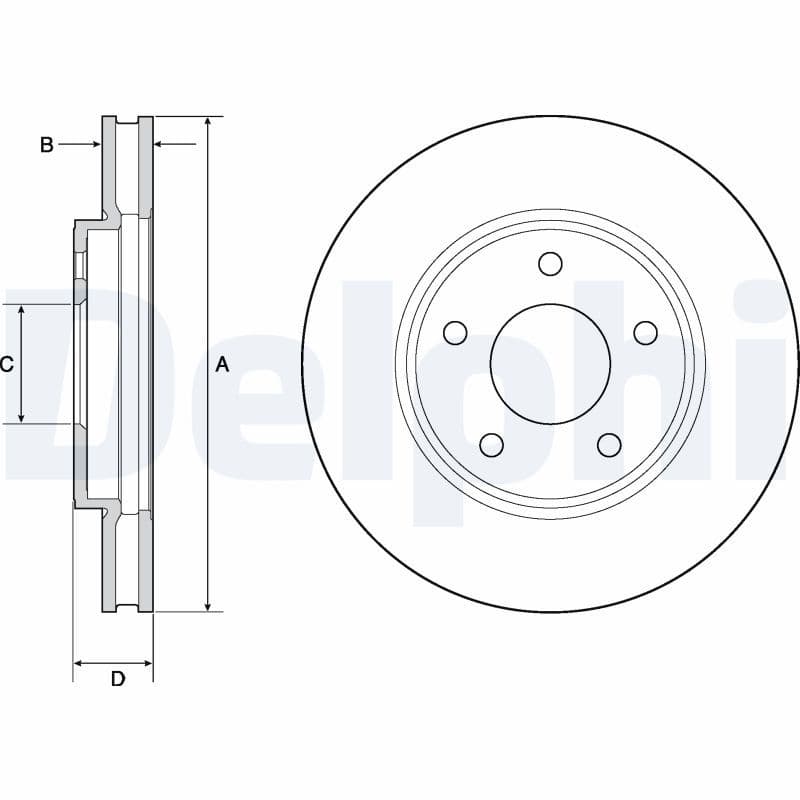 Bremžu diski DELPHI BG4678C 1