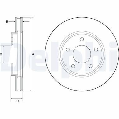 Bremžu diski DELPHI BG4678C 1