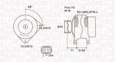 Ģenerators MAGNETI MARELLI 063731960010 1