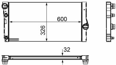 Radiators, Motora dzesēšanas sistēma MAHLE CR 1147 000P 2