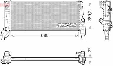 Radiators, Motora dzesēšanas sistēma DENSO DRM05074 1