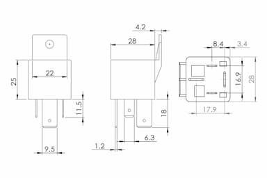 Relejs BOSCH 0 986 AH0 080 5