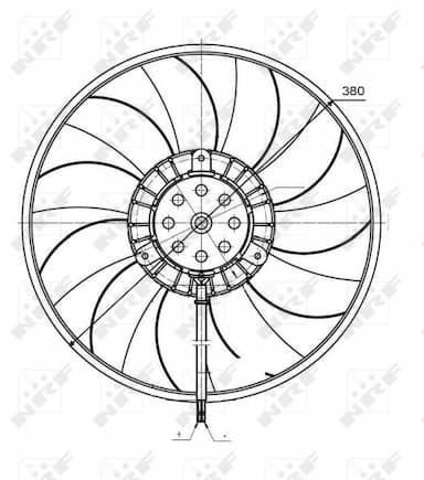 Ventilators, Motora dzesēšanas sistēma NRF 47422 2