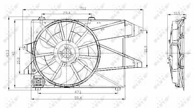 Ventilators, Motora dzesēšanas sistēma NRF 47004 2