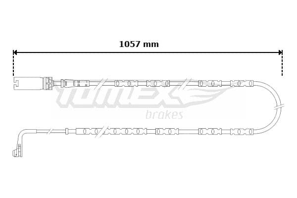 Indikators, Bremžu uzliku nodilums TOMEX Brakes TX 30-57 1