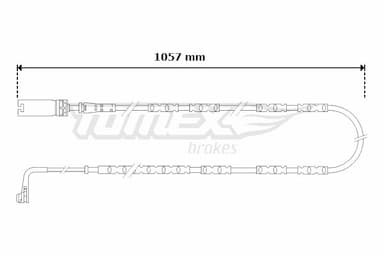 Indikators, Bremžu uzliku nodilums TOMEX Brakes TX 30-57 1