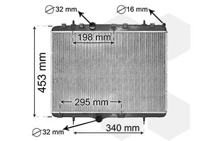 Radiators, Motora dzesēšanas sistēma VAN WEZEL 40002255 1