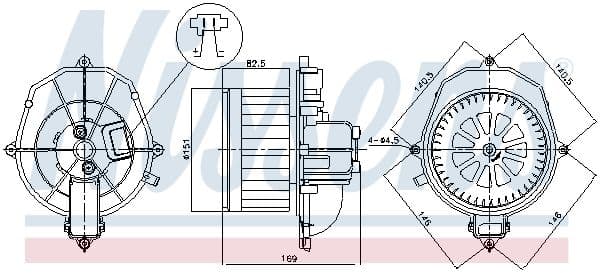 Salona ventilators NISSENS 87518 1