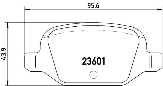 Bremžu uzliku kompl., Disku bremzes BREMBO P 23 064 1