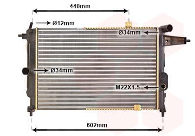 Radiators, Motora dzesēšanas sistēma VAN WEZEL 37002119 1