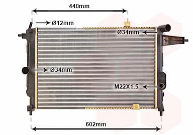 Radiators, Motora dzesēšanas sistēma VAN WEZEL 37002119 1