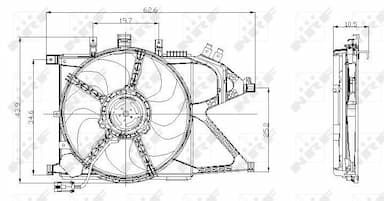 Ventilators, Motora dzesēšanas sistēma NRF 47012 2