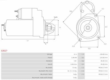 Starteris AS-PL S3027 5