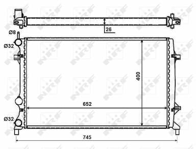 Radiators, Motora dzesēšanas sistēma NRF 59057 1