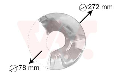 Dubļu sargs, Bremžu disks VAN WEZEL 5823372 1