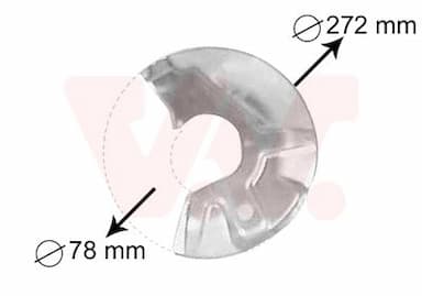 Dubļu sargs, Bremžu disks VAN WEZEL 5823372 1