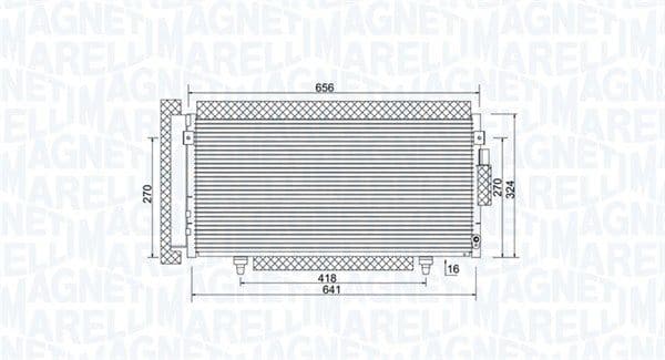 Kondensators, Gaisa kond. sistēma MAGNETI MARELLI 350203998000 1