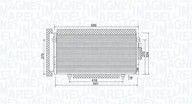 Kondensators, Gaisa kond. sistēma MAGNETI MARELLI 350203998000 1