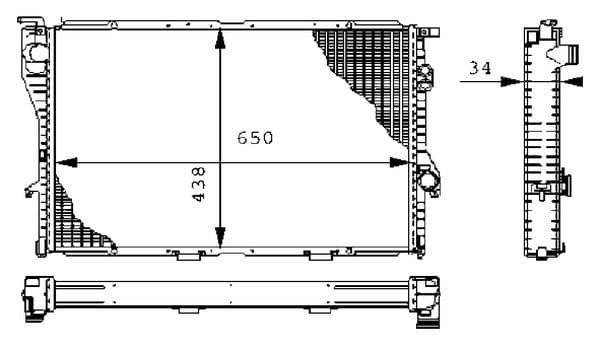 Radiators, Motora dzesēšanas sistēma MAHLE CR 242 000S 1