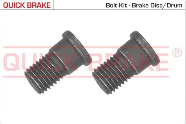 Skrūvju komplekts, Bremžu disks QUICK BRAKE 11666K 1