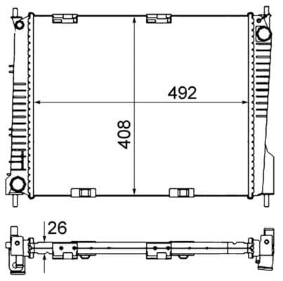 Radiators, Motora dzesēšanas sistēma MAHLE CR 841 000S 1