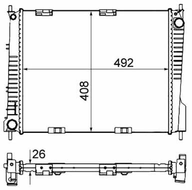 Radiators, Motora dzesēšanas sistēma MAHLE CR 841 000S 1