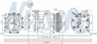 Kompresors, Gaisa kond. sistēma NISSENS 89061 5