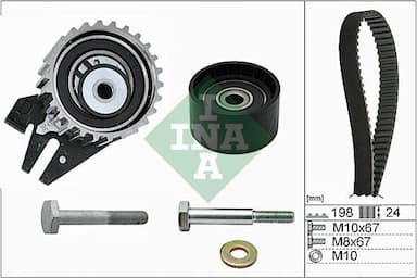 Zobsiksnas komplekts INA 530 0626 10 1