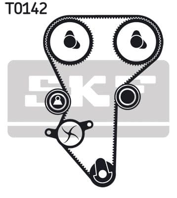 Ūdenssūknis + Zobsiksnas komplekts SKF VKMC 03213 2