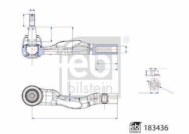 Stūres šķērsstiepņa uzgalis FEBI BILSTEIN 183436 1