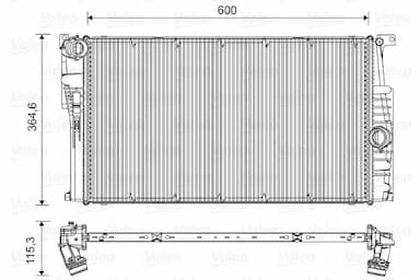 Radiators, Motora dzesēšanas sistēma VALEO 735451 1