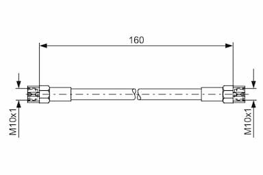 Bremžu šļūtene BOSCH 1 987 476 220 1