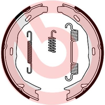 Bremžu loku kompl., Stāvbremze BREMBO S 50 522 1