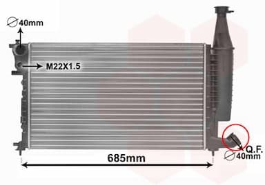 Radiators, Motora dzesēšanas sistēma VAN WEZEL 09002168 1