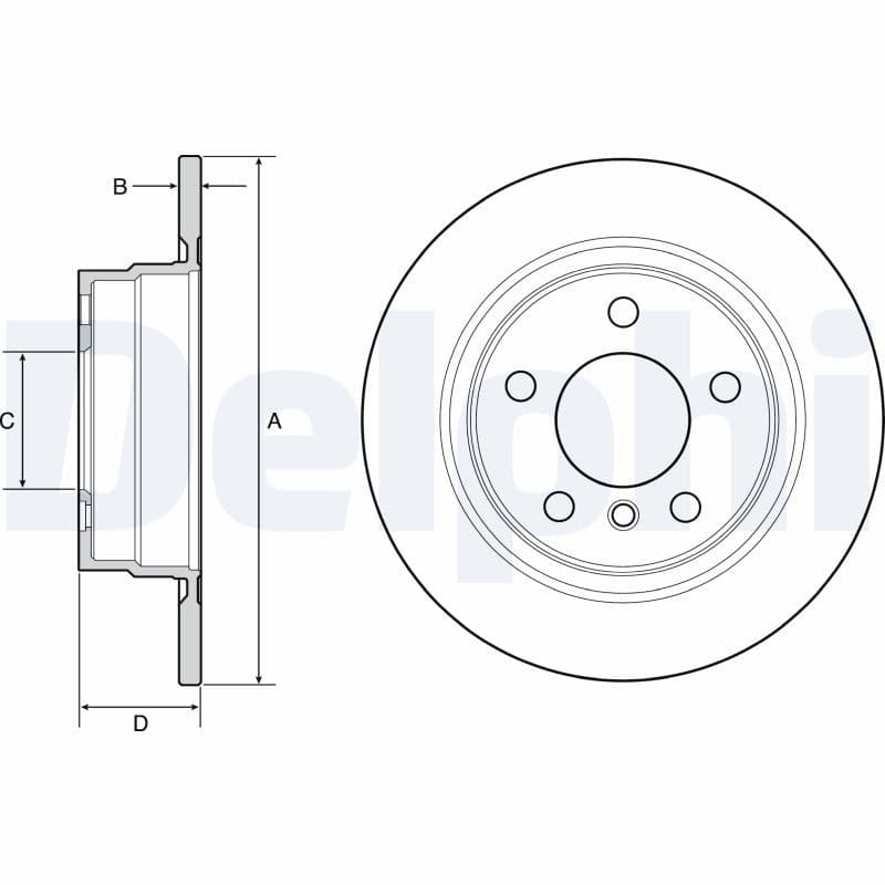 Bremžu diski DELPHI BG4649C 1