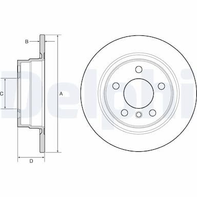 Bremžu diski DELPHI BG4649C 1