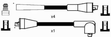 Augstsprieguma vadu komplekts NGK 7375 2