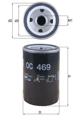 Eļļas filtrs KNECHT OC 469 1