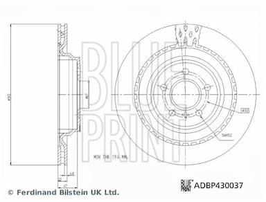 Bremžu diski BLUE PRINT ADBP430037 3