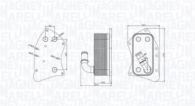 Eļļas radiators, Motoreļļa MAGNETI MARELLI 350300002300 1