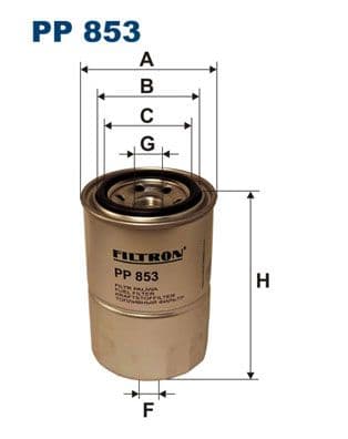 Degvielas filtrs FILTRON PP 853 1