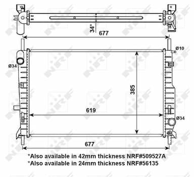 Radiators, Motora dzesēšanas sistēma NRF 509527 4