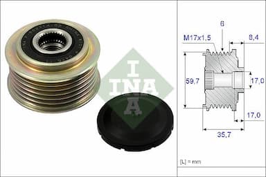 Ģeneratora brīvgaitas mehānisms Schaeffler INA 535 0225 10 1