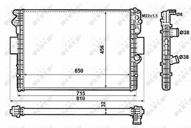 Radiators, Motora dzesēšanas sistēma NRF 53612 5