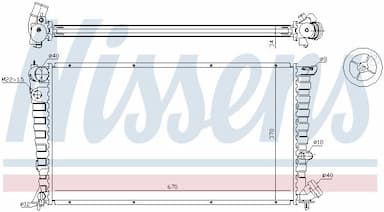 Radiators, Motora dzesēšanas sistēma NISSENS 63508 6