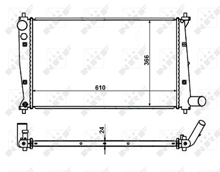 Radiators, Motora dzesēšanas sistēma NRF 56102 1