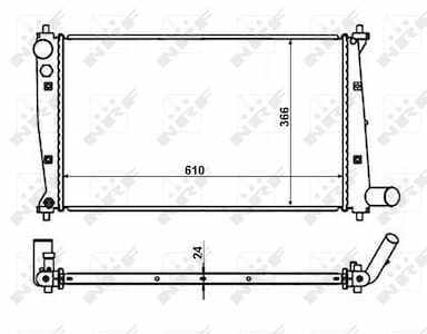 Radiators, Motora dzesēšanas sistēma NRF 56102 1