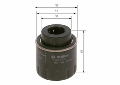 Eļļas filtrs BOSCH F 026 407 181 5